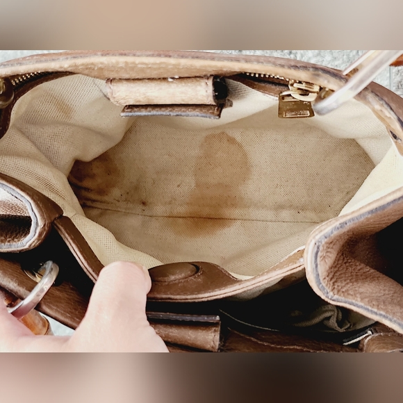 SOLD!!2for350)Original Gucci bamboo two way bag - Picture 16 of 16